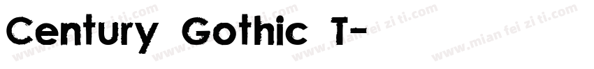 Century Gothic T字体转换